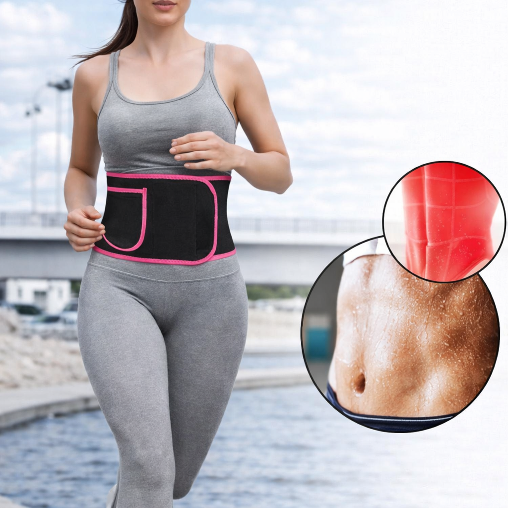 Sweat belt- roze-telefoonvakje